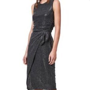 ALLSAINTS Wrap Front Sleeveless Sheath Dress Size 8